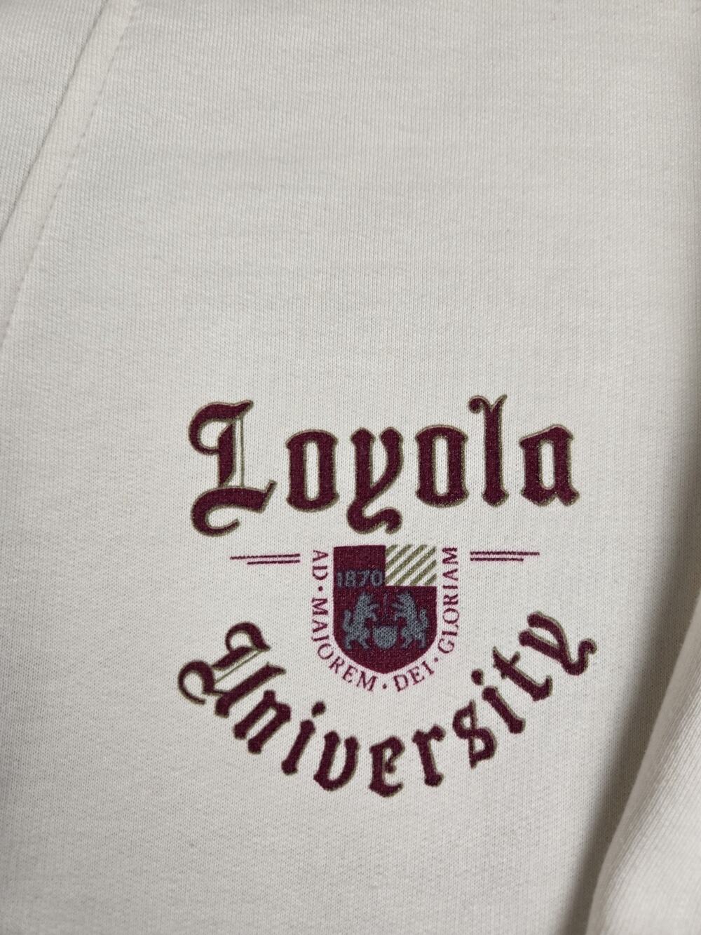 Vintage Gear for Sports Loyola University Large 1/4 Button Sweatshirt #975